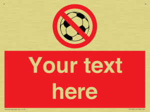 Custom No Ball Games Sign